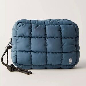 FREE PEOPLE Quilted Mini Case Bag Travel Cosmetic Gym